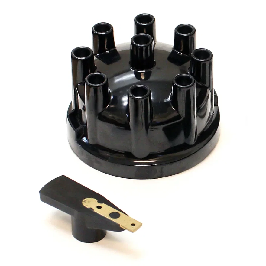 REPLACEMENT CAP AND ROTOR KIT FOR FLAME-THROWER "STOCK-LOOK" 35D STYLE DISTRIBUTORS