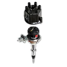 Dist Billet AMC/Jeep/IH L6 Vac Blk Cap image 2