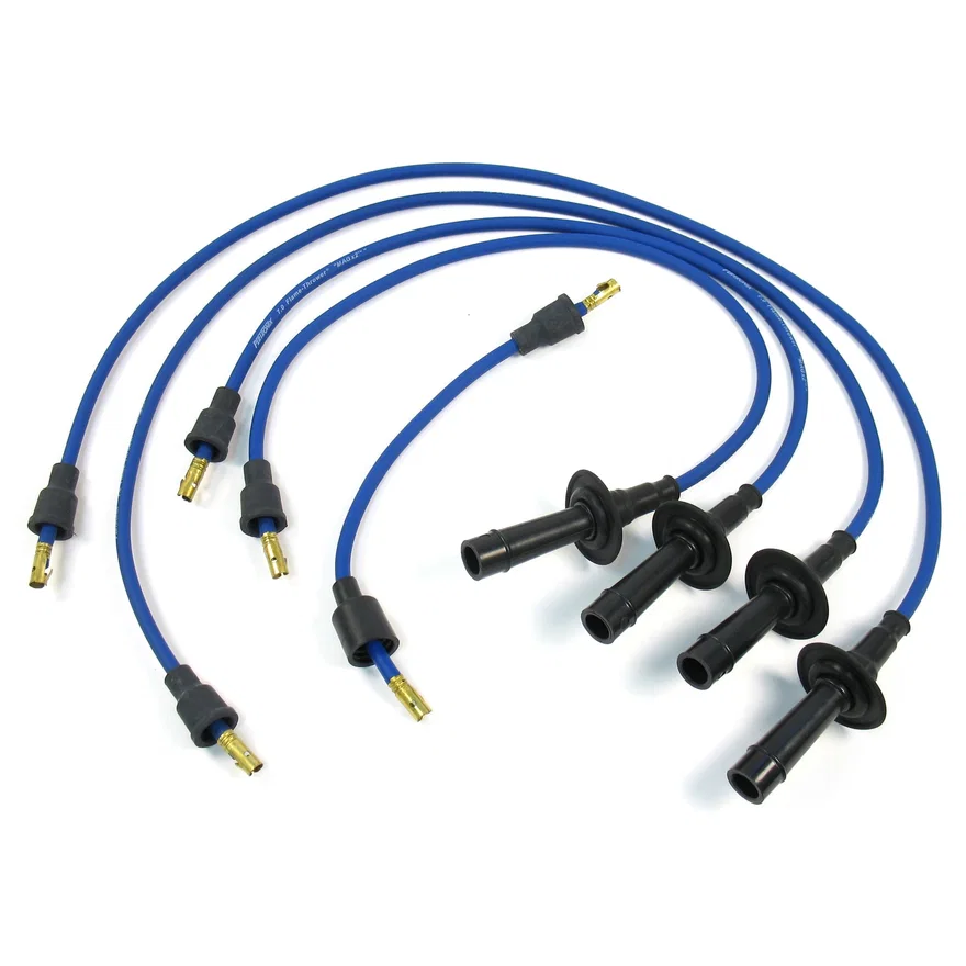 Flame-Thrower Spark Plug Wires 4 cyl VW Custom Fit Blue