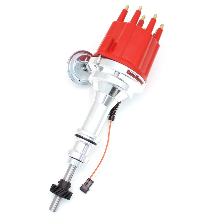 Dist Billet Mag Trig Ford 351C Red Male cap Vac Adv