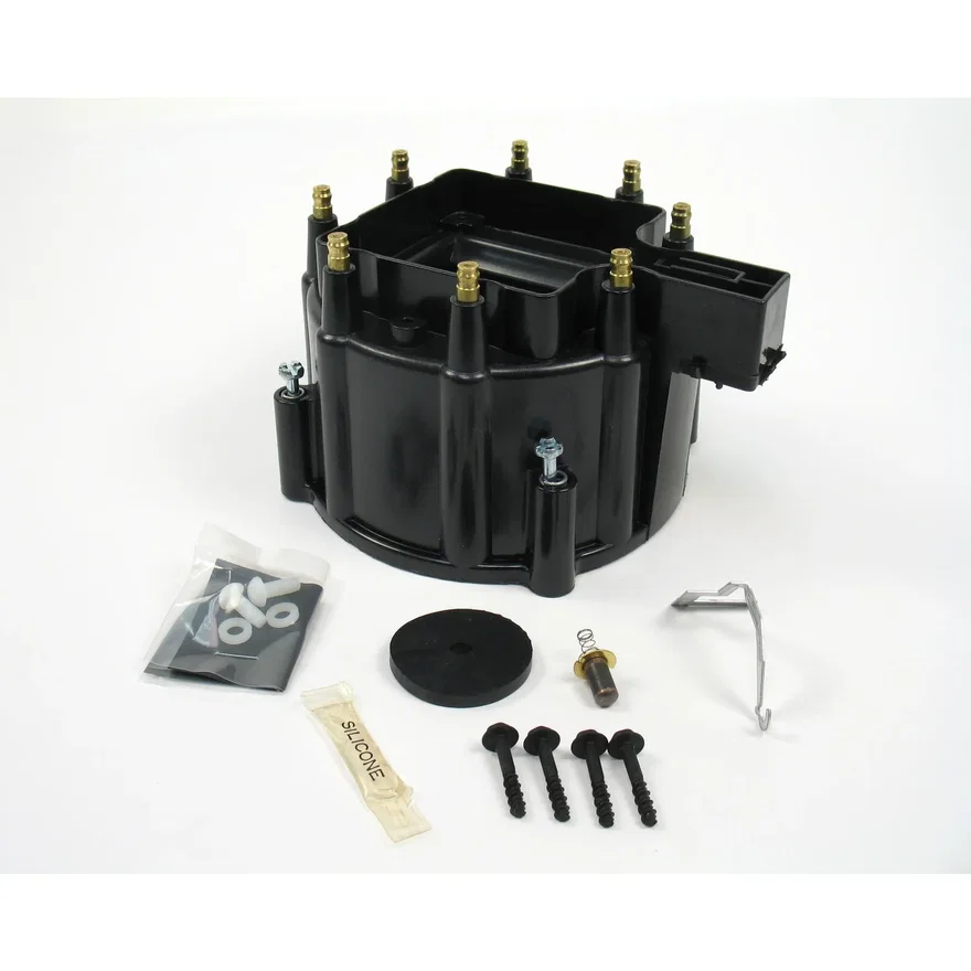 Flame-Thrower HEI Distributor Cap Black