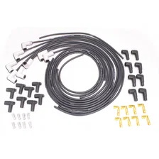 Flame-Thrower Spark Plug Wires 8 cyl 8mm Universal 90 Degree Ceramic Boot Black Wire image 1