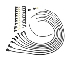 Flame-Thrower Spark Plug Wires 8 cyl Universal 90 Degree Black image 1