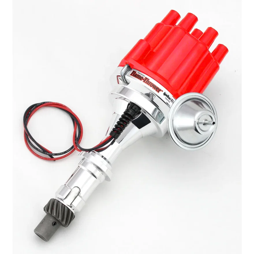 Dist Billet I3 Pontiac V8  Vac Red Cap