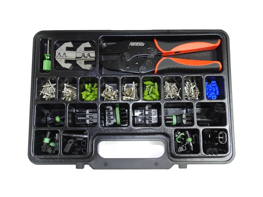 Weather Pack Quick Change Crimp Tool & Connector Kit (220 pcs)
