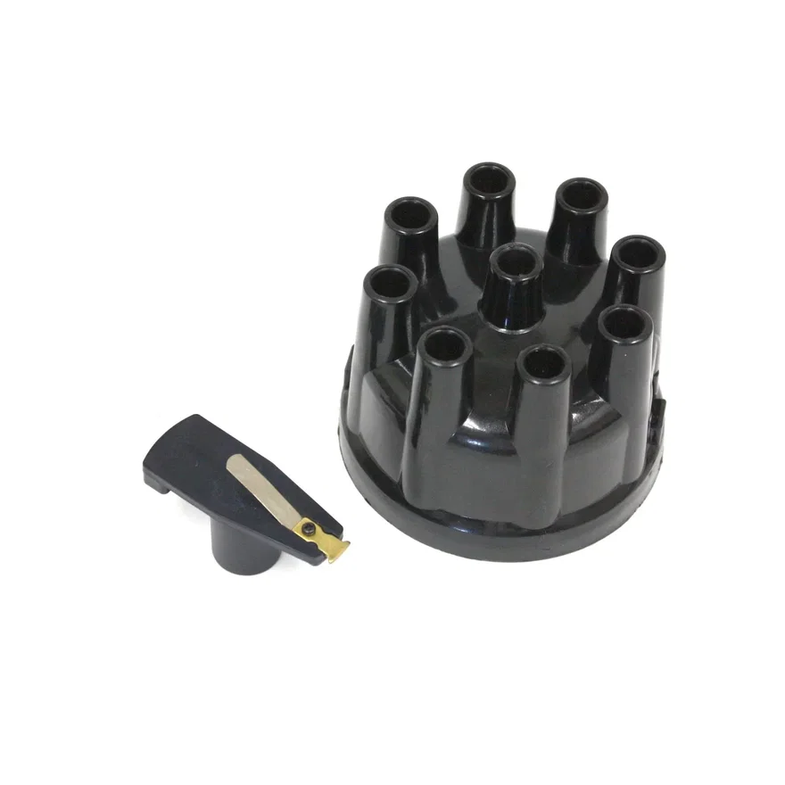 REPLACEMENT CAP AND ROTOR KIT FOR FLAME-THROWER "STOCK-LOOK" FORD DISTRIBUTORS
