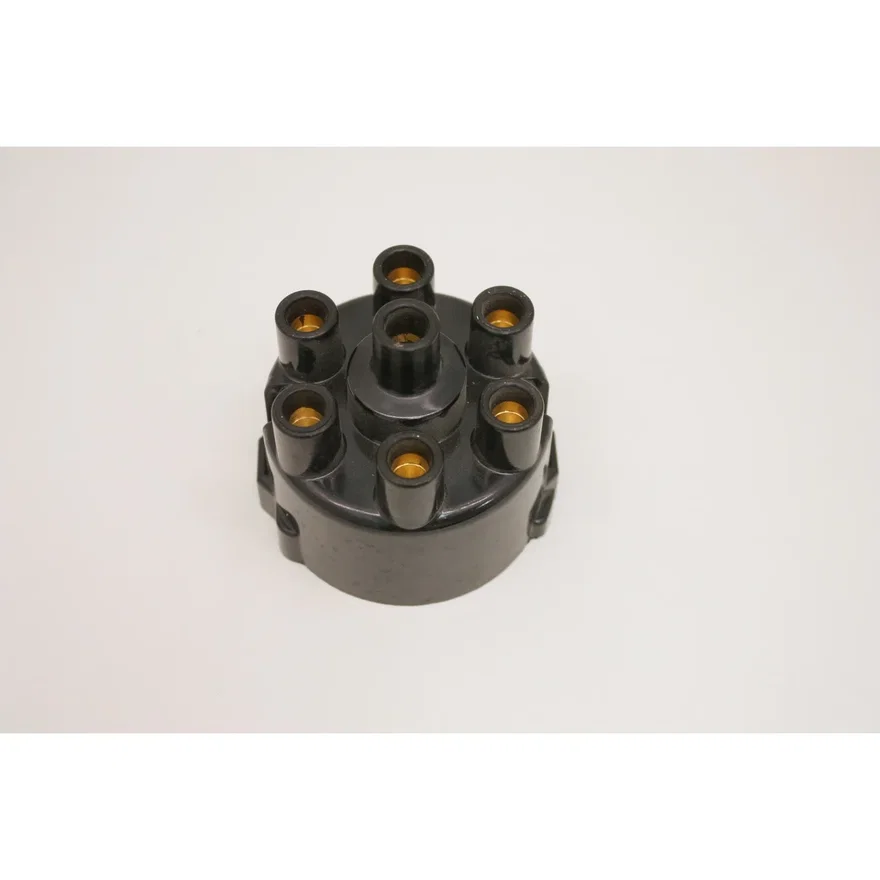 REPLACEMENT CAP FOR FLAME-THROWER "STOCK-LOOK" 6-CYLINDER 45D STYLE DISTRIBUTORS. TOP EXIT CAP
