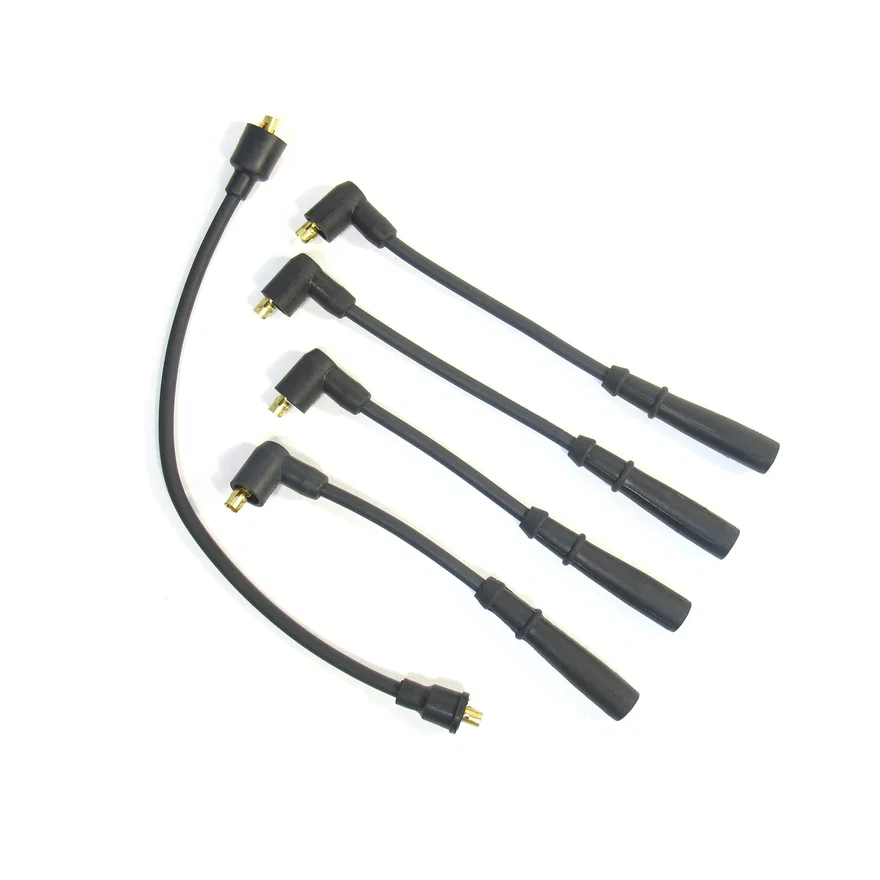 Flame-Thrower Spark Plug Wires 4 cyl 8mm Triumph Type#2 Black