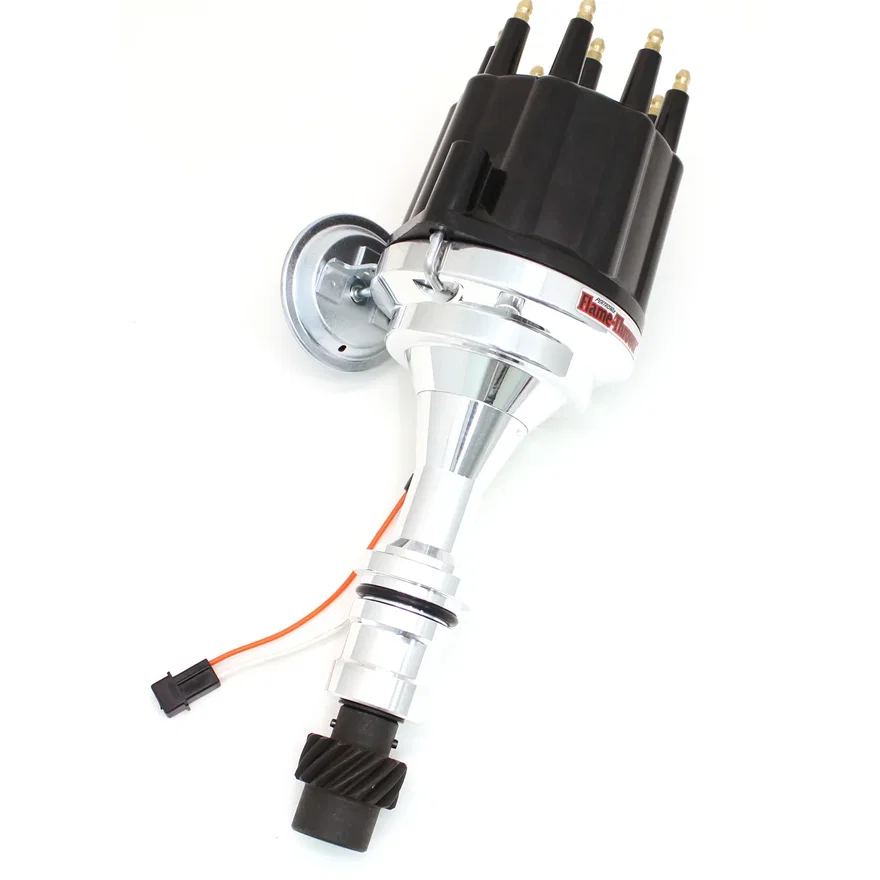 Dist Billet Mag Trig Oldsmobile 260-455  Blk Male cap Vac Adv