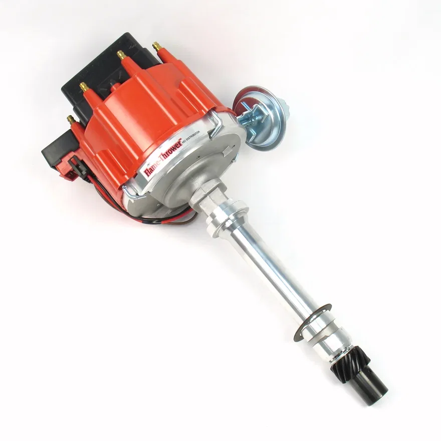 Distr HEI III Chevy SB/BB red cap polished