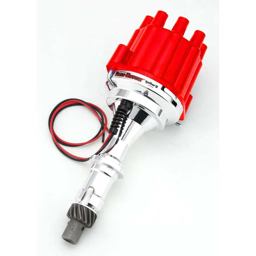 Dist Billet Pontiac V8 Non/ Vac Red Cap
