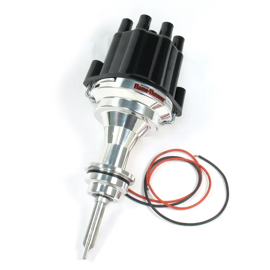Dist Billet I3 Mopar 273-360 No Vac black cap for Chrysler