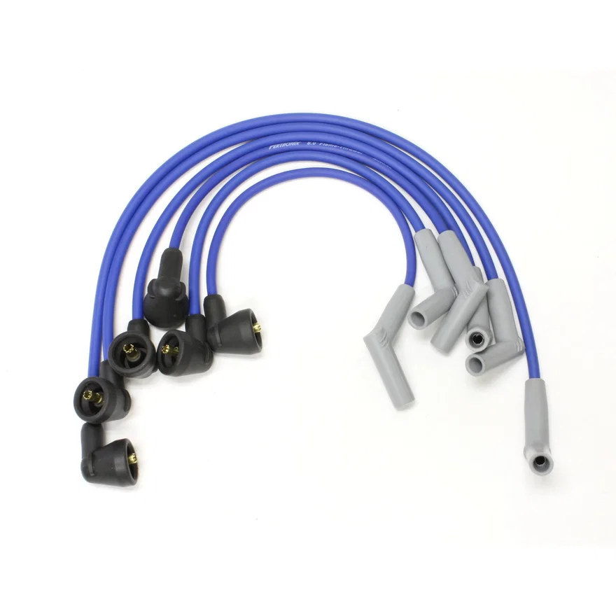 Flame-Thrower Spark Plug Wires 6 cyl 8mm 97-2000 4.0L OHV Ranger/Explorer Blue