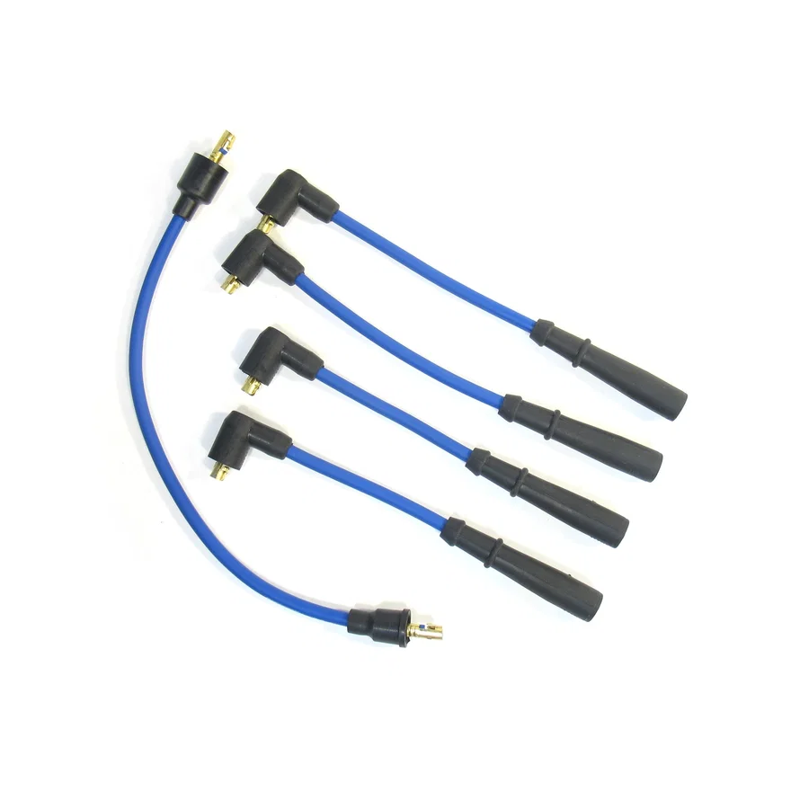 Flame-Thrower Spark Plug Wires 4 cyl 8mm Triumph Type#2 Blue