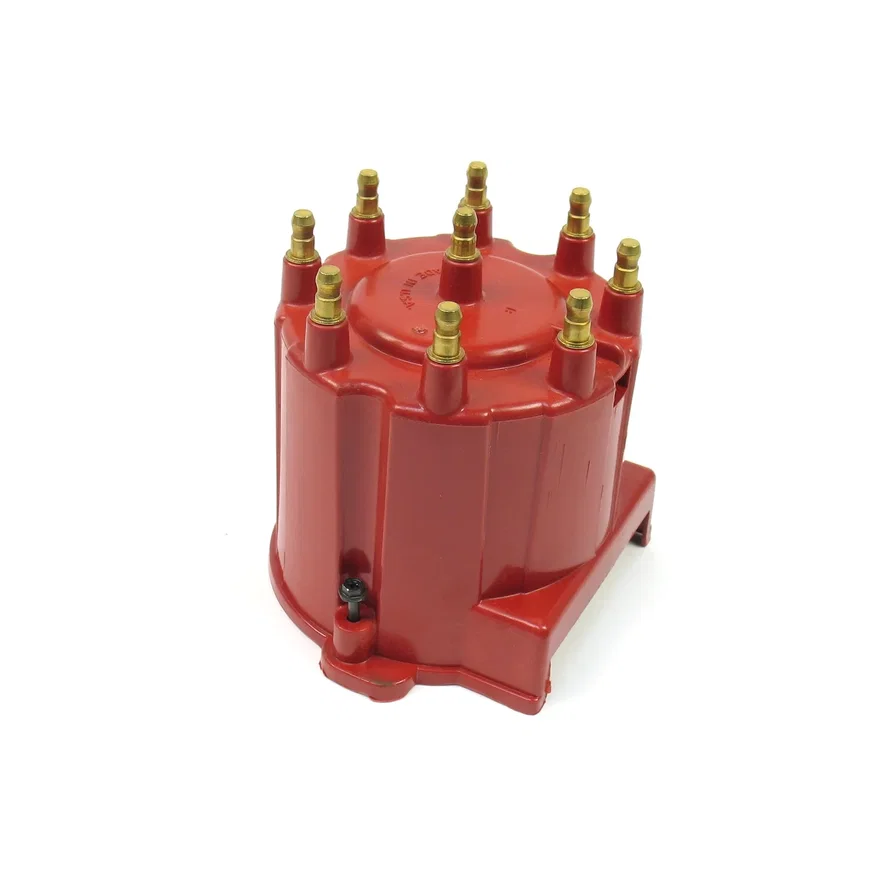 Flame-Thrower Distributor Cap HEI/EST Red