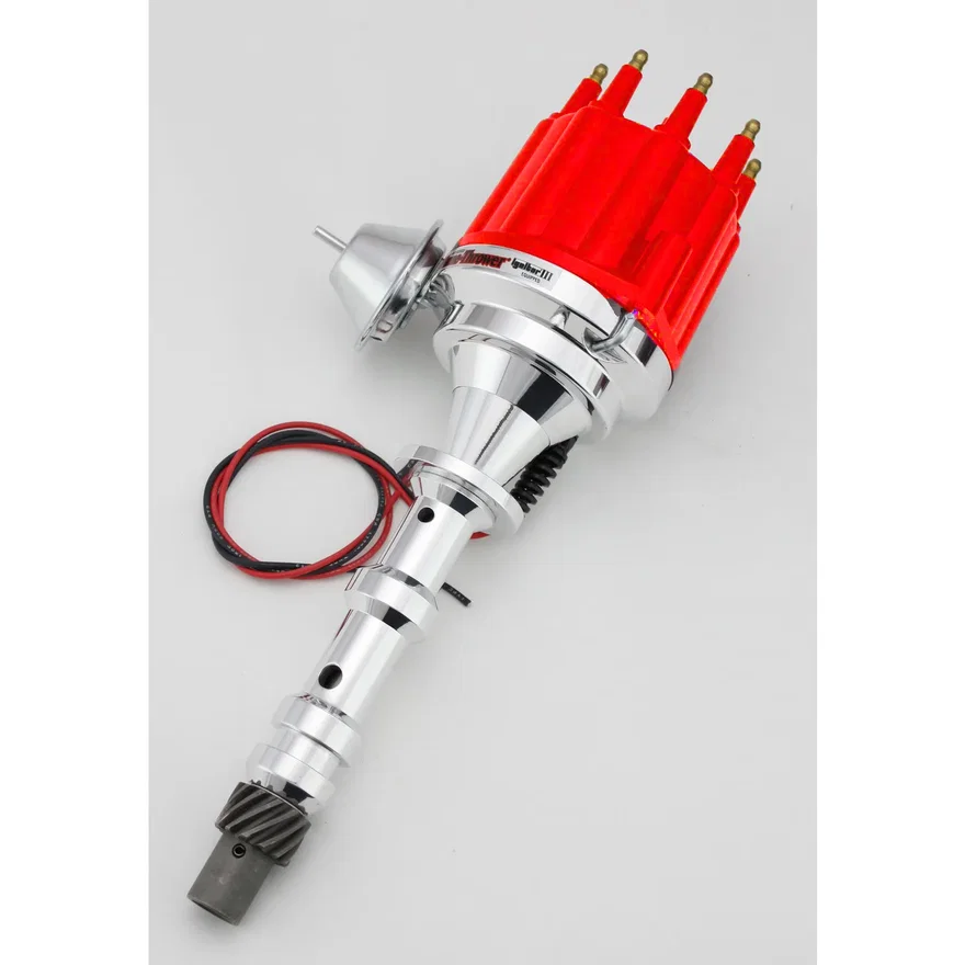 Dist Billet I3 Chevy 409 Vac Red Male Cap