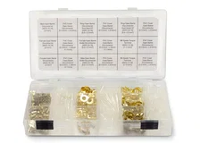 Ignition Brass Open Barrel Kit Terminal kit  (326pcs). Contains Ring and Spade terminals; Female and Male Bullet Connectors; for 22-12 AWG wire;PVC covers for terminals; image 2