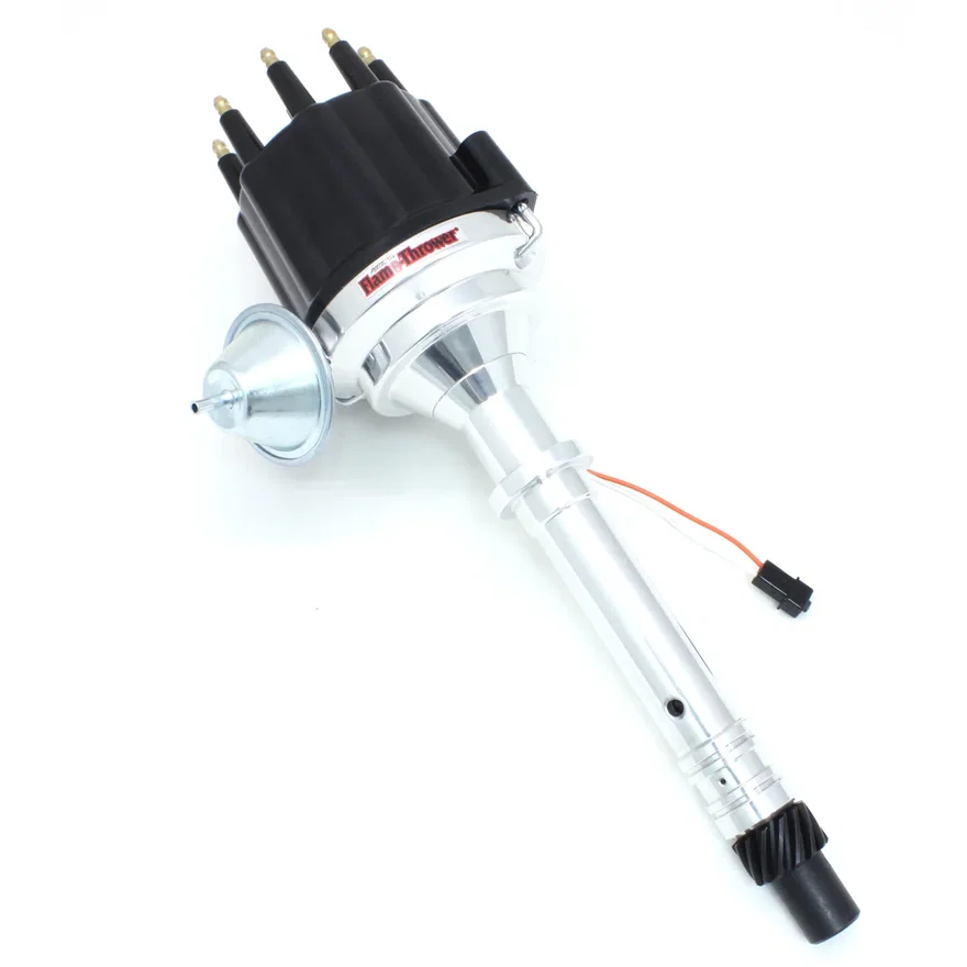 Dist Billet Mag Trig Chevy SB/BB Blk Male cap - Vac Advance