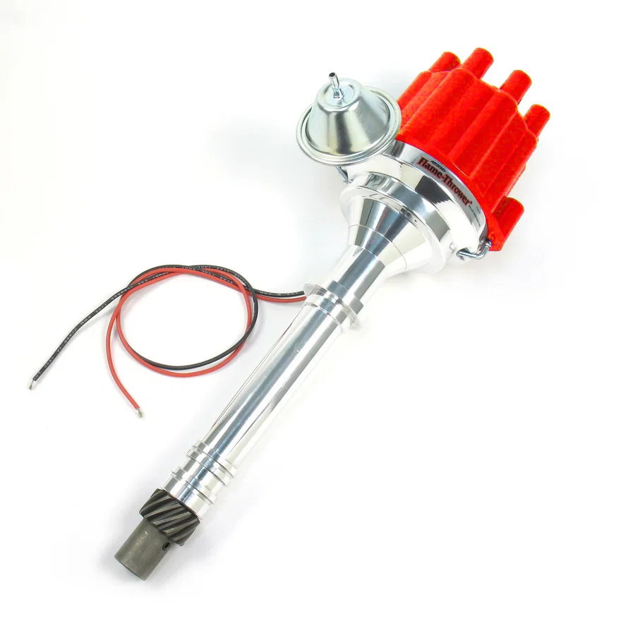 Dist Billet GM 90 deg V6 Red Cap