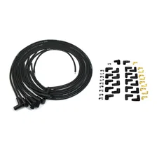 Flame-Thrower Spark Plug Wires 8 cyl 8mm Universal 90 Degree Black image 1