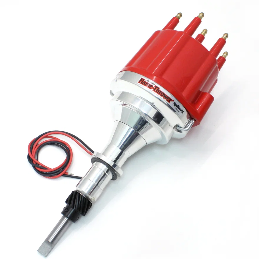 Dist Billet GM L6 Non/Vac Red Male Cap for Buick