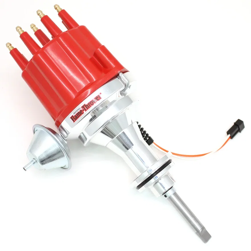 Dist Billet Mag Trig Mopar 273-360 Red Male cap Vac Adv for Chrysler