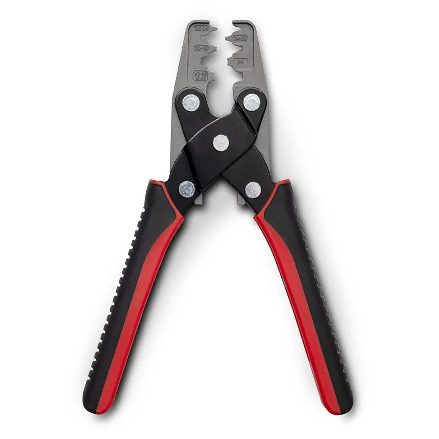 Ignition Crimper for Open Barrel terminals; Crimps 26-10 AWG wire terminals;