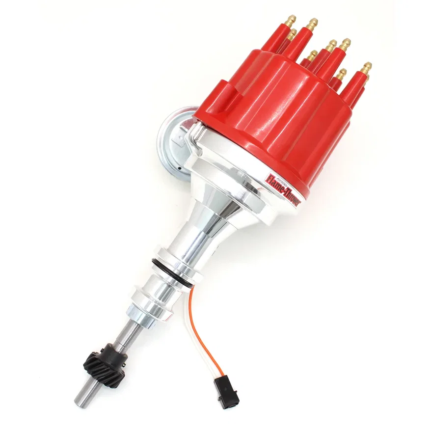 Dist Billet Mag Trig Ford SB Red Male cap Vac Adv