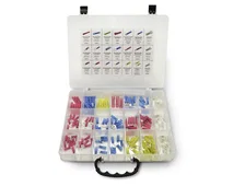 Ignition Heat shrink Terminal kit  (165pcs). Contains Ring and Spade terminals; Butt connectors; Female and Male disconnects;Closed end connectors for 22-10 AWG wire(Red,Blue,Yellow).3:1 shrinkage ratio; image 2