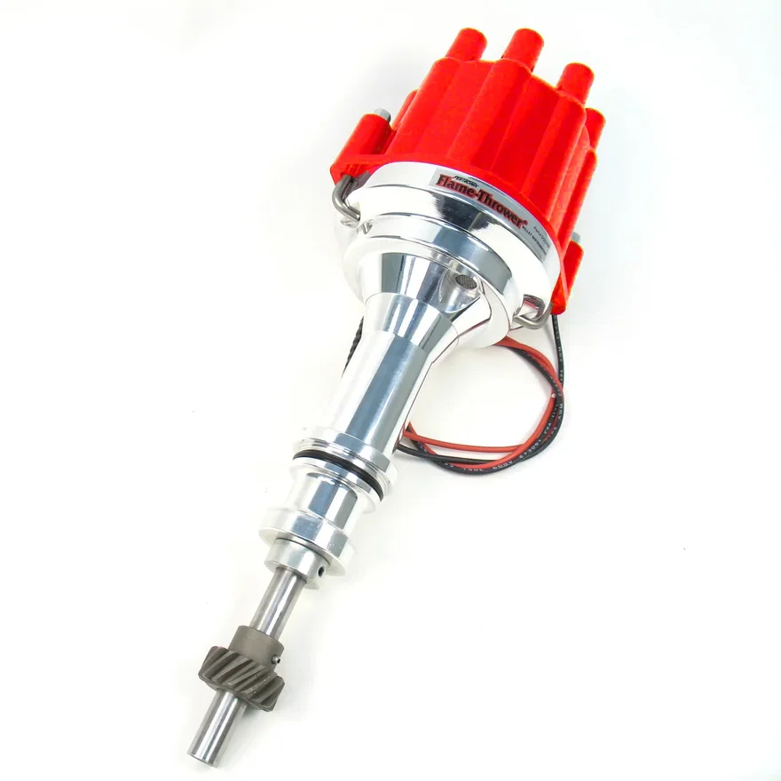 Dist Billet Marine Ford 302 red cap