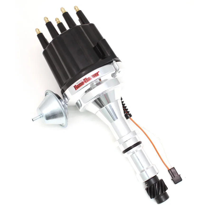 Dist Billet Mag Trig Buick 400-455 Blk Male cap Vac Adv
