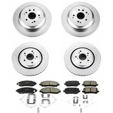 Front and Rear Z17 COATED BRAKE KIT for Acura MDX image 2