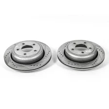 Rear DRILLEDSLOTTED ROTOR PAIR image 2