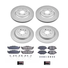 Front and Rear Z17 COATED BRAKE KIT for Lincoln MKT image 1