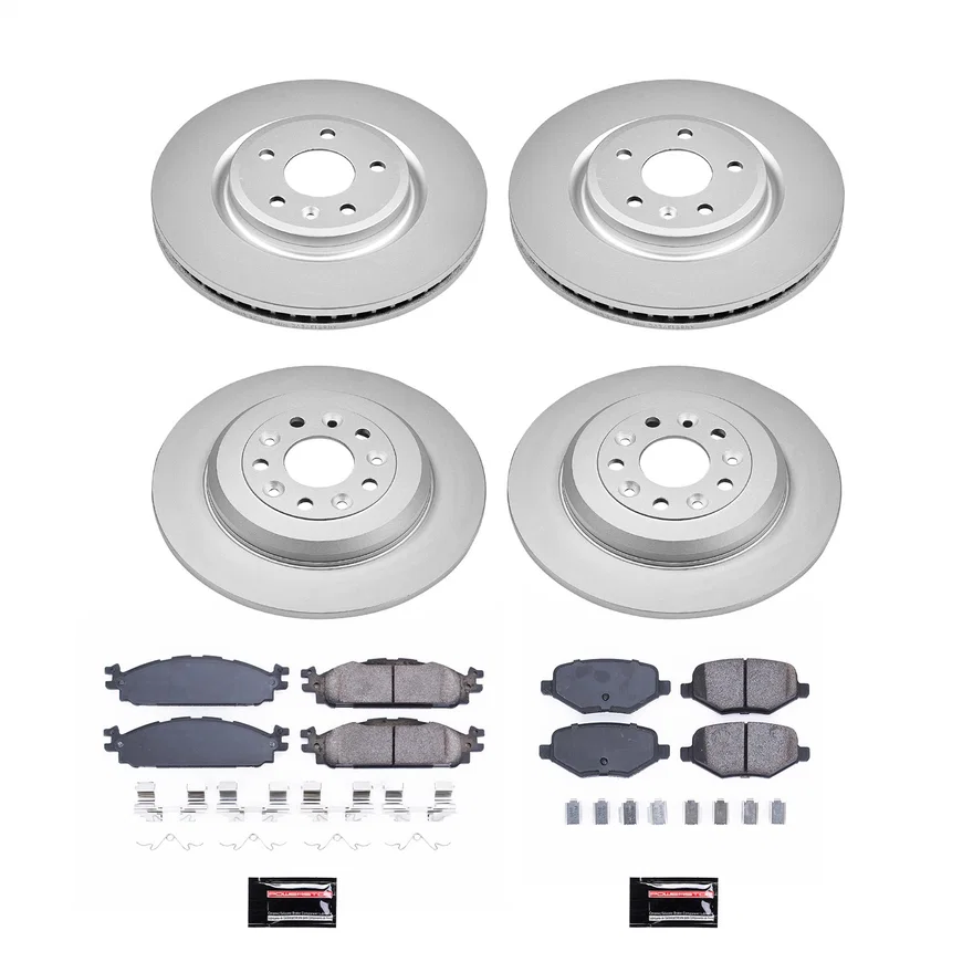 Front and Rear Z17 COATED BRAKE KIT for Lincoln MKT
