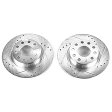 Rear DRILLEDSLOTTED ROTOR PAIR image 2
