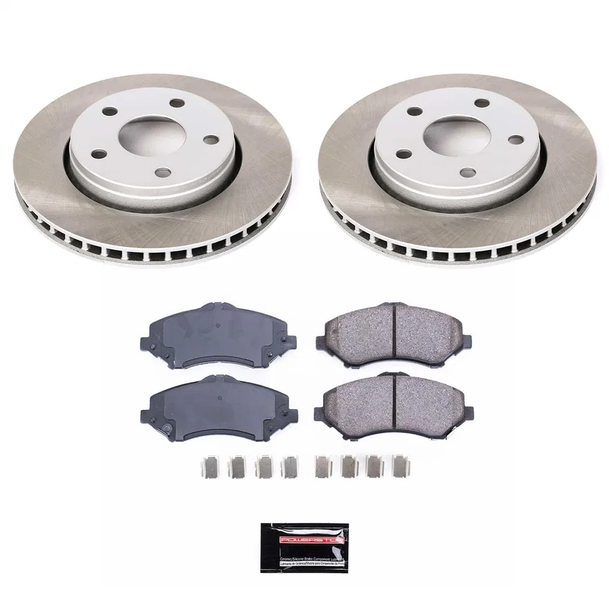 Front SEMI-COATED ROTOR KIT for Jeep