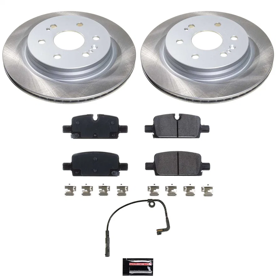 Rear SEMI-COATED ROTOR KIT for Chevrolet Silverado 1500