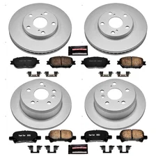 Front and Rear Z17 COATED BRAKE KIT for Toyota Camry image 2