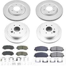 Front and Rear Z17 COATED BRAKE KIT for Nissan TITAN image 2