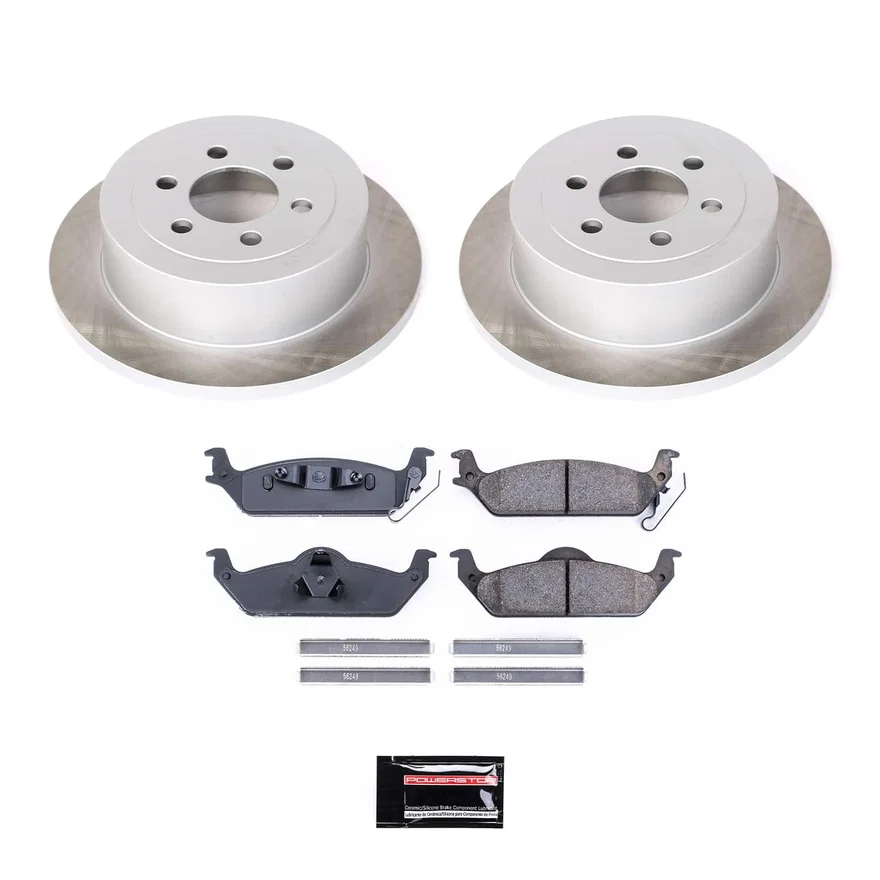 Rear SEMI-COATED ROTOR KIT for Dodge Dakota