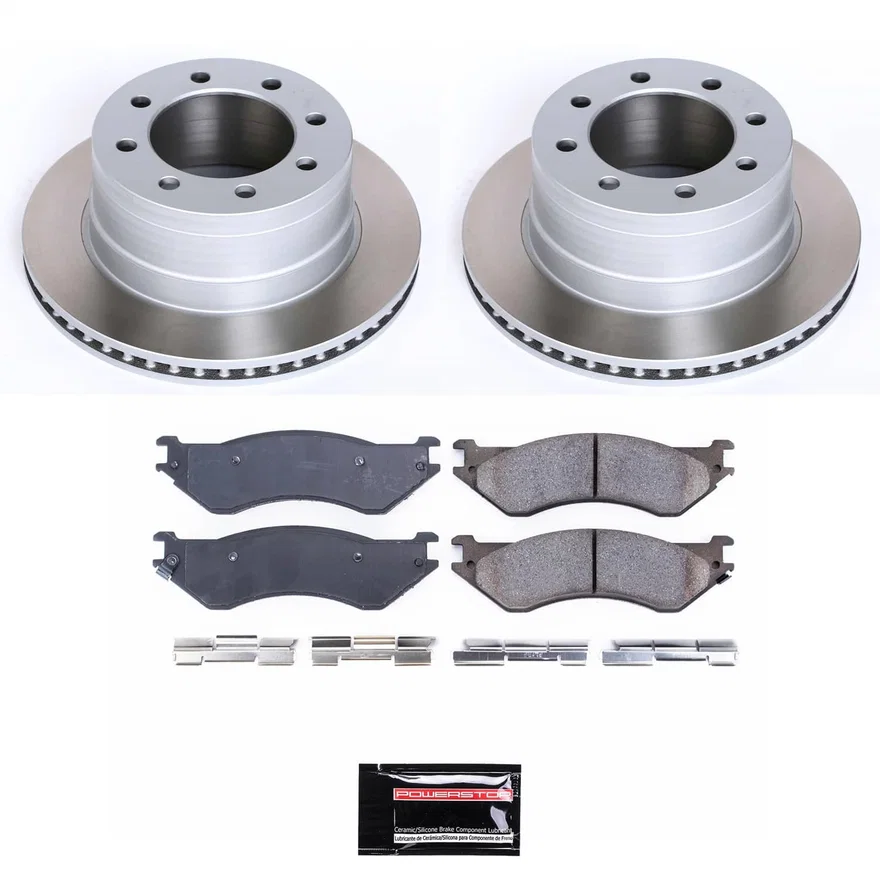 Rear SEMI-COATED ROTOR KIT for Dodge Ram 1500