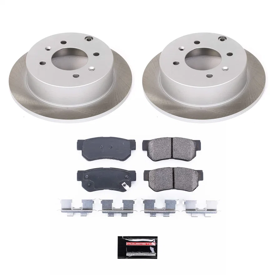 Rear SEMI-COATED ROTOR KIT