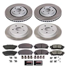 Front and Rear SEMI-COATED ROTOR KIT for Lexus image 1