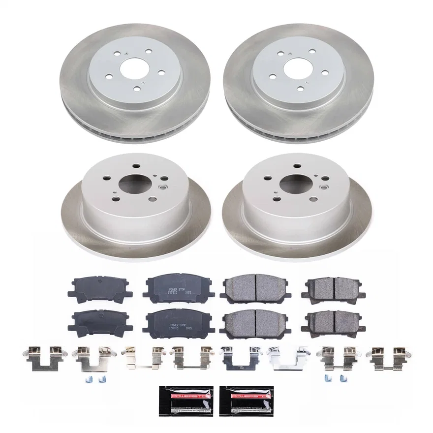 Front and Rear SEMI-COATED ROTOR KIT