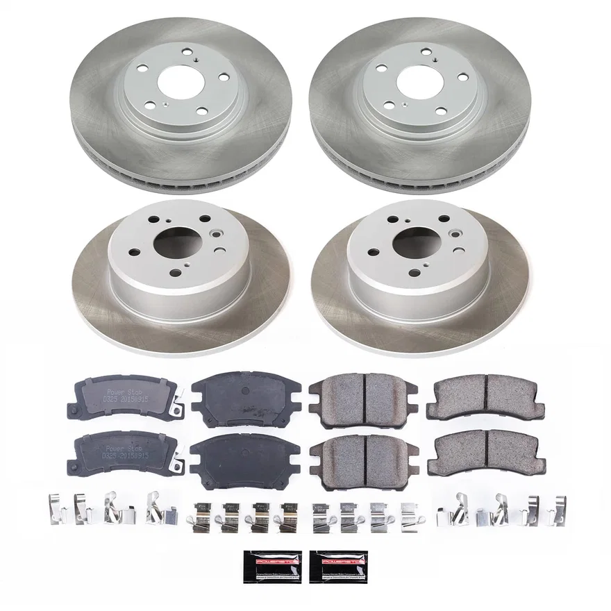 Front and Rear SEMI-COATED ROTOR KIT for Lexus RX300