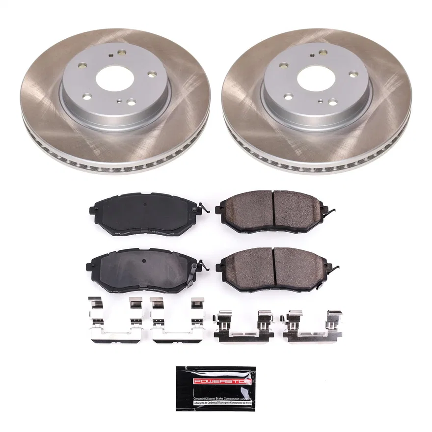Front SEMI-COATED ROTOR KIT for Subaru Legacy