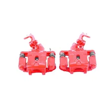 Rear RED CALIPER PAIR W/BRKT image 2