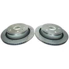 Rear DRILLEDSLOTTED ROTOR PAIR image 2