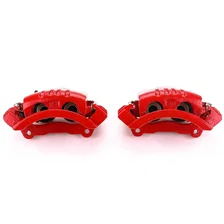 Rear RED CALIPER PAIR W/BRKT for Dodge image 2